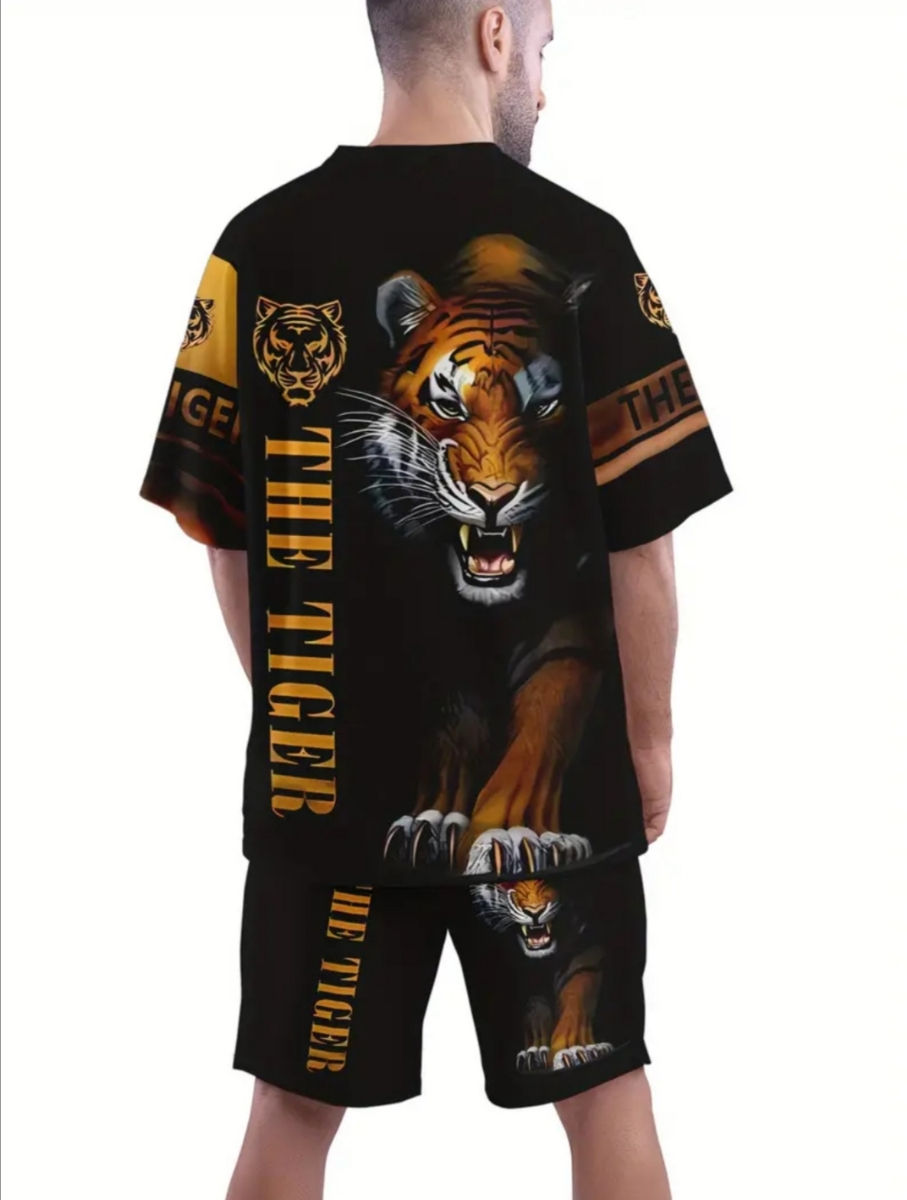Urgent. Costum, tricou și pantaloni scurți. Mărimea L. Nou. foto 2