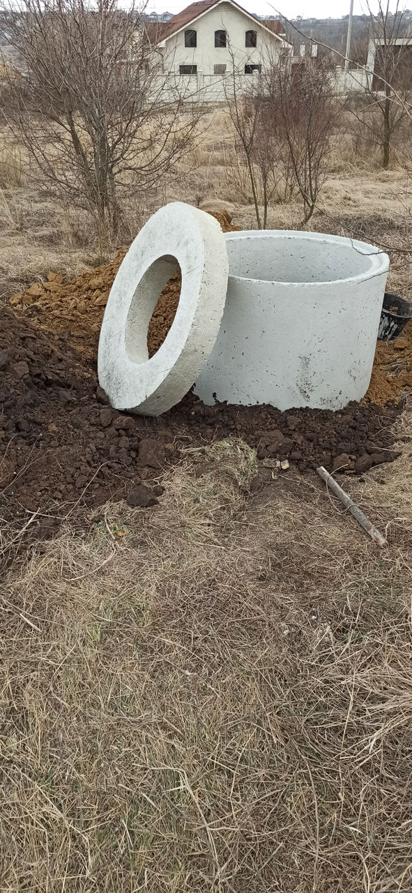 Inele din beton burlane pentru fintini sapam apeduct canalizare septic wc sapam apeduct apa foto 10