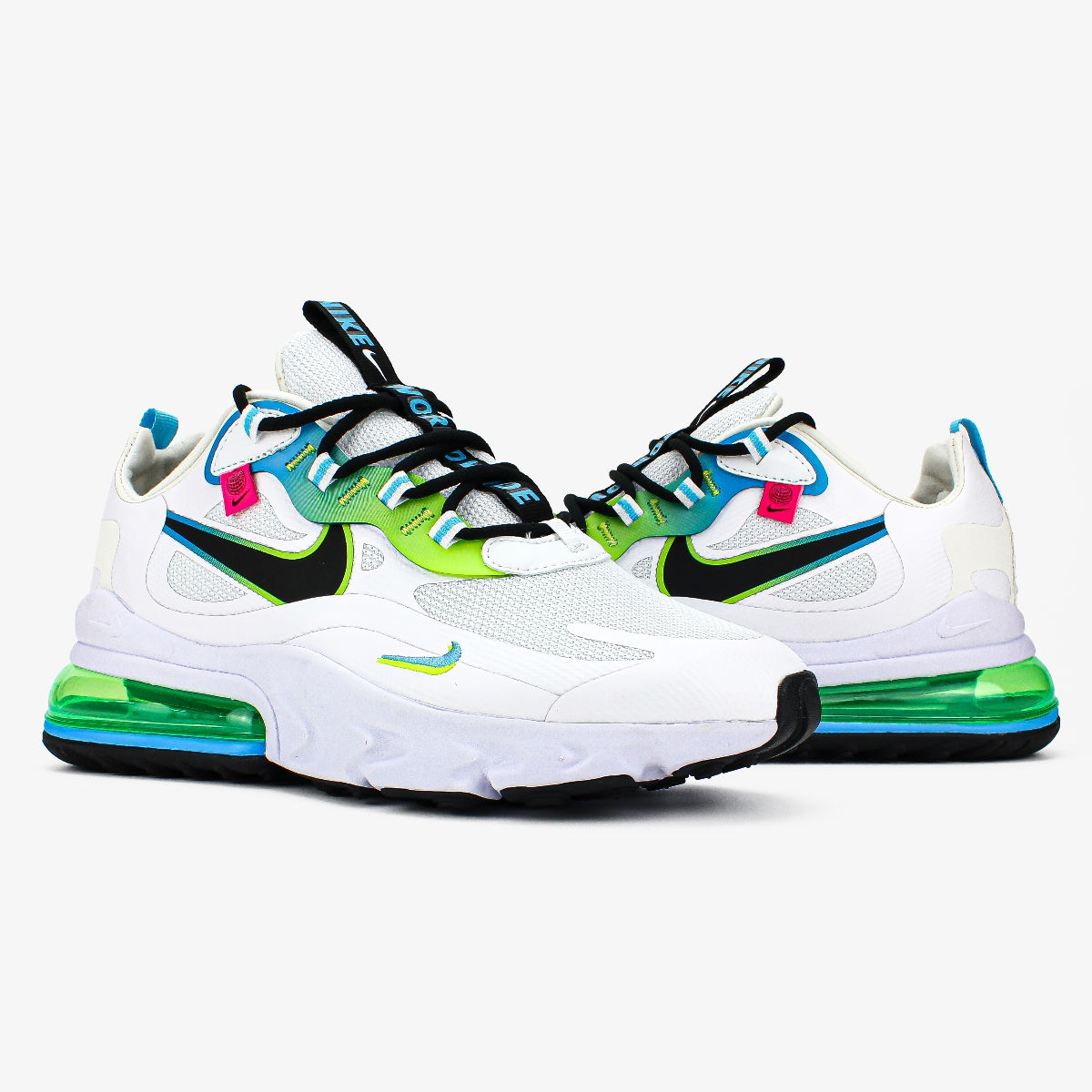Nike Air Max 270 React White/Green фото 4
