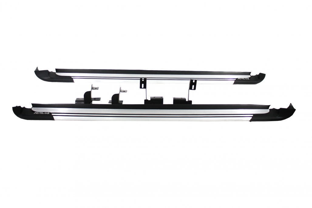 Praguri Laterale compatibil cu Toyota RAV4 XA40 (2013-2018) Alb Prafuit foto 2