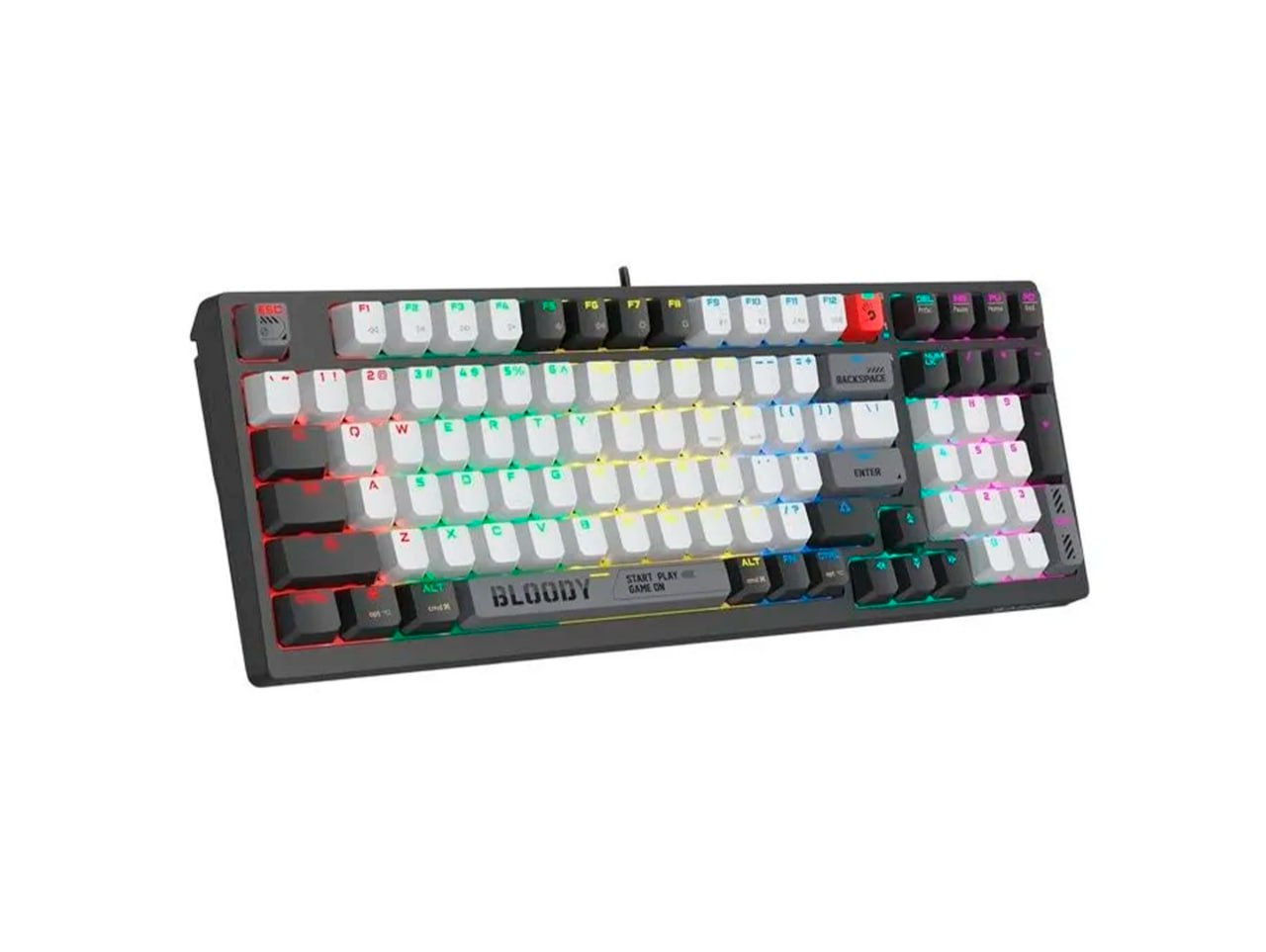 Клавиатура «A4Tech Bloody WS98 Linear switch RGB USB Wireless RU Bloody Grey» фото 3