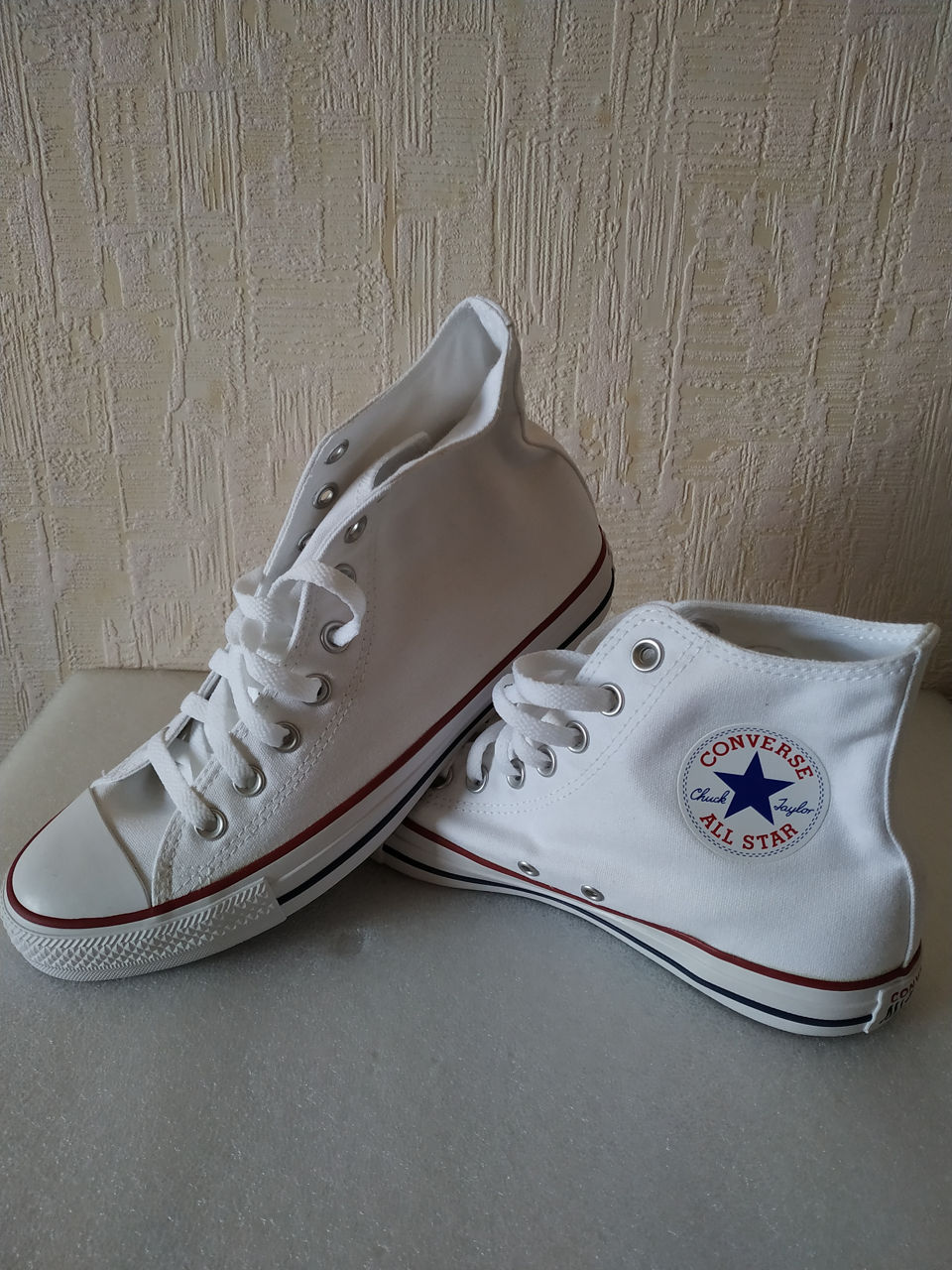 Кеды новые Converse All Star белые высокие  foto 4