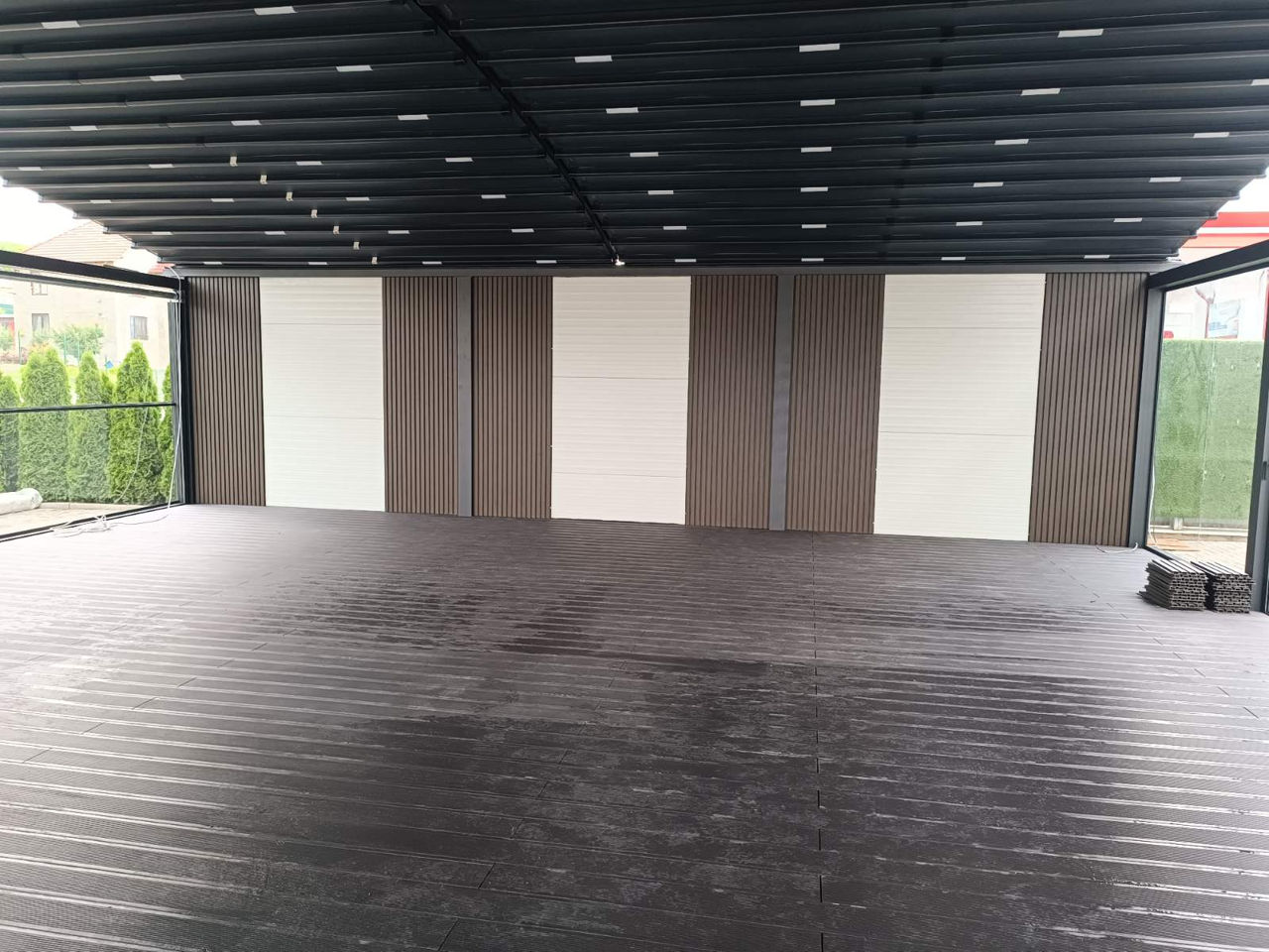 Riflaje decorative din lemn plastifiat pentru decorarea pereților foto 2
