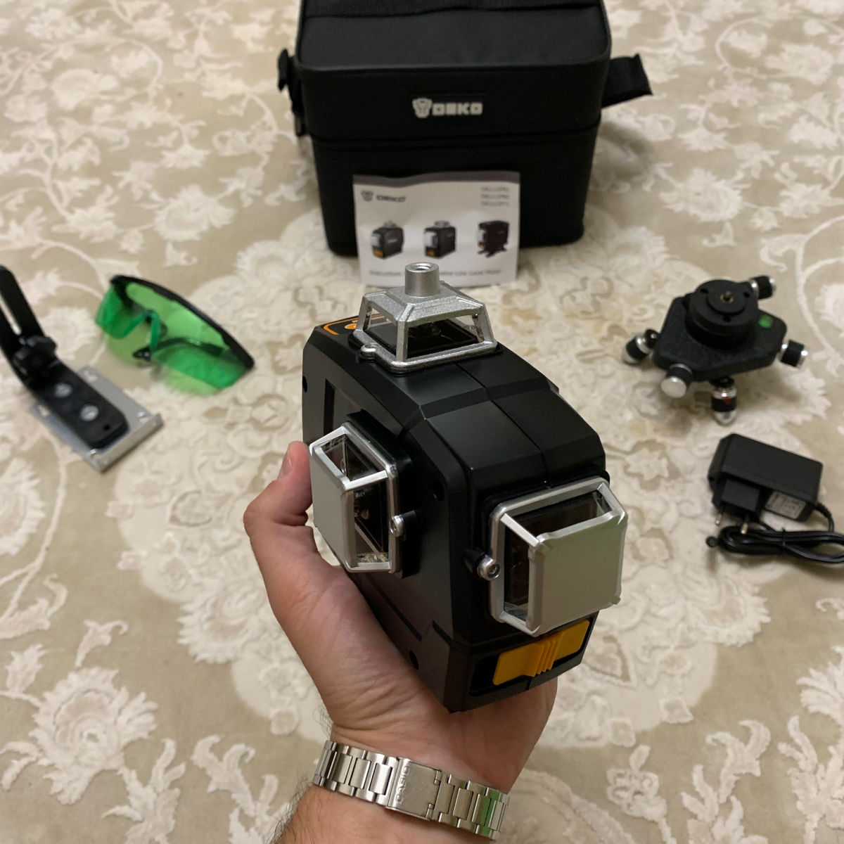 Laser Deko 3D PB1 12 linii + magnet + acumulator +  tripod + livrare gratis фото 0