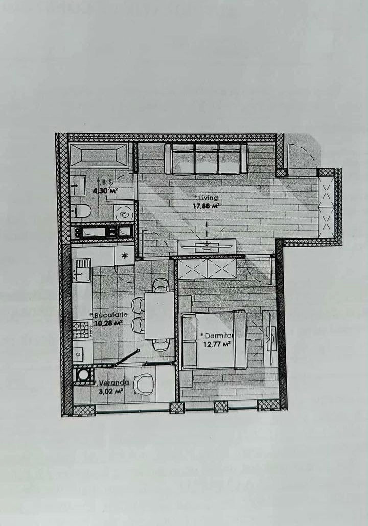 Apartament cu 1 cameră, Telecentru, Chișinău, Chișinău mun.