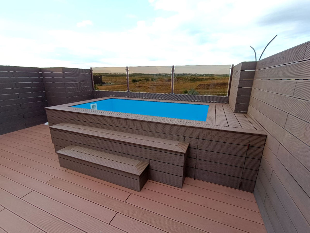 Pavarea pardosea terase, piscine cu decking WPC! Покрытие террас, бассейнов дэкинг ДПК! foto 11