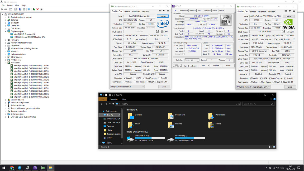 RTX 3070/ i5 10400 / 16GB RAM фото 1