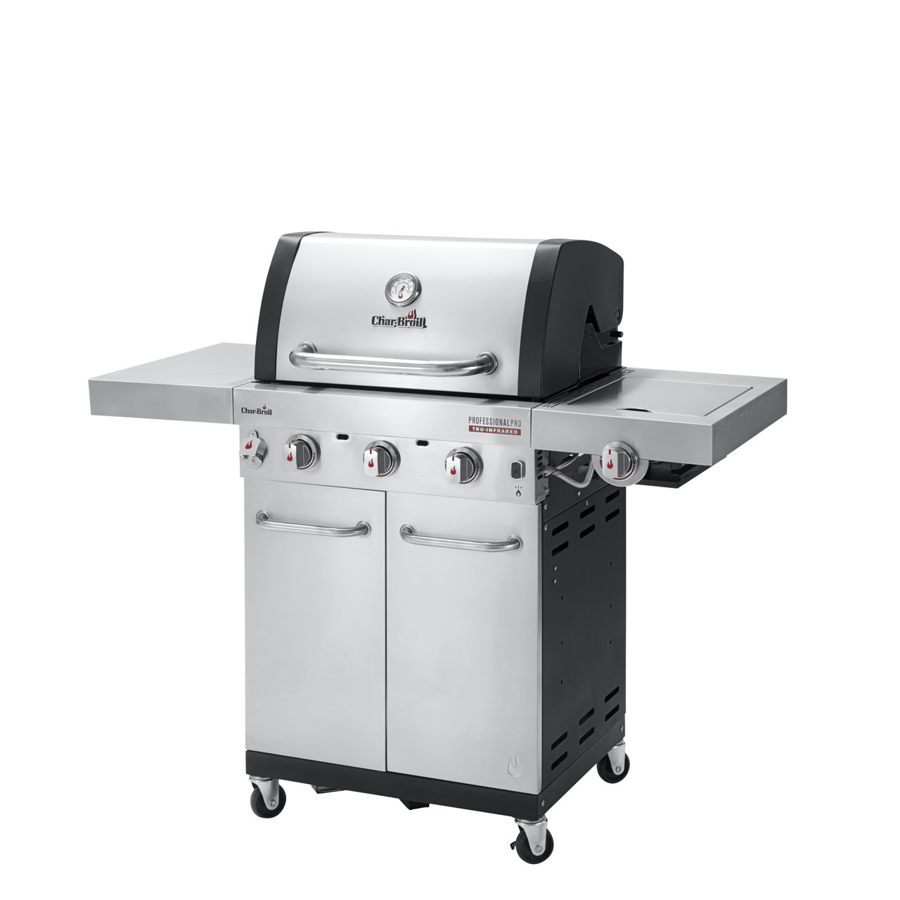 Gratar pe gaz din inox Char-Broil Professional Pro S 3, grile din fonta, sear burner, TRU-Infrared foto 8