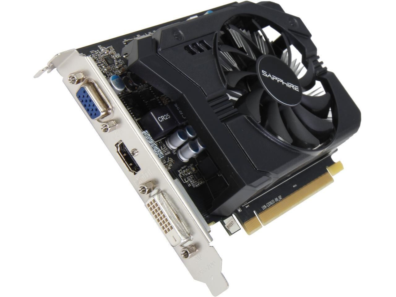 SAPPHIRE Radeon R7 250 DirectX 11.2 100368L 1GB 128-Bit GDDR5 PCI Express 3...