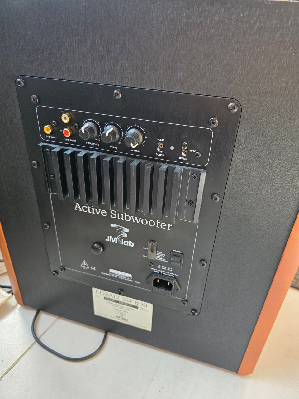 Jm lab cobalt sw 800 фото 4