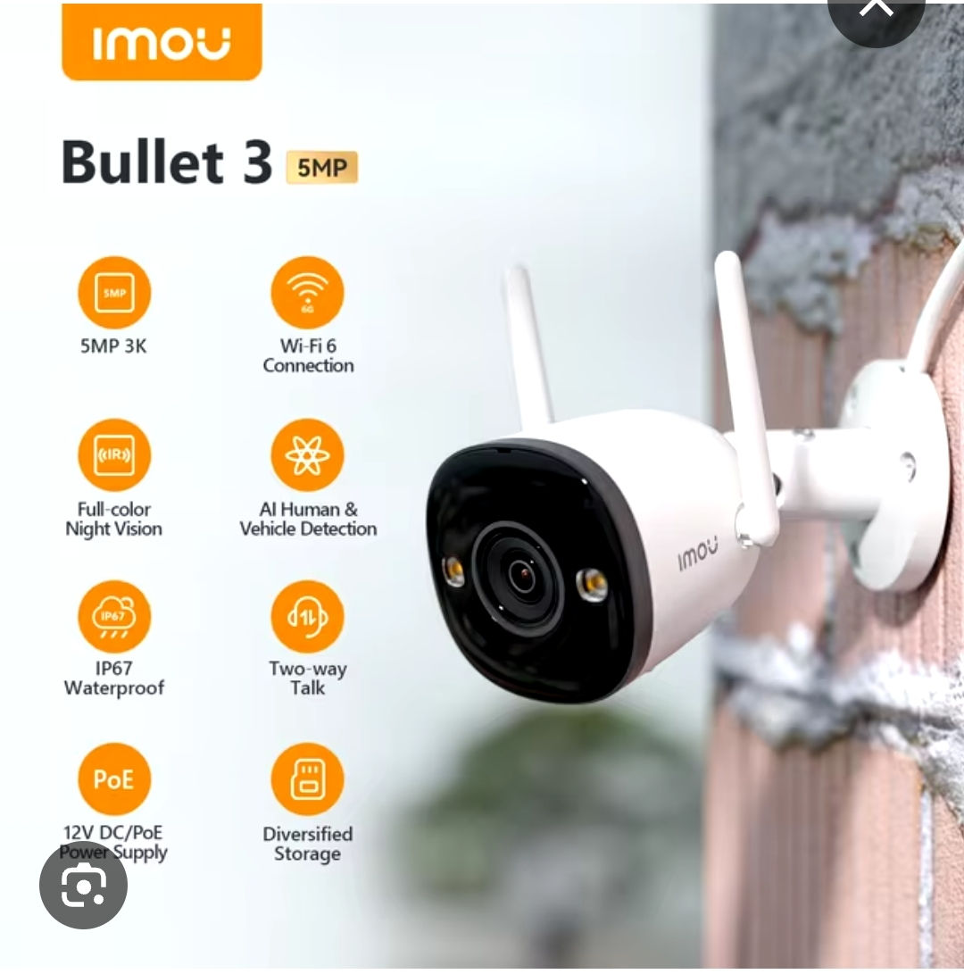 Dahua imou bullet 3 de 5mp  - 1100 lei super pret! foto 1