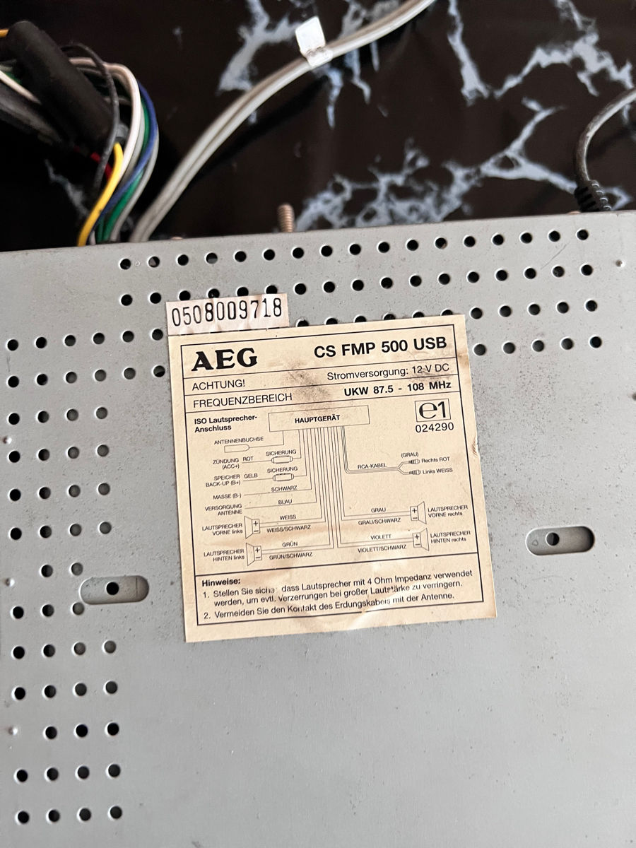 aeg CS FMP 500 USB фото 2