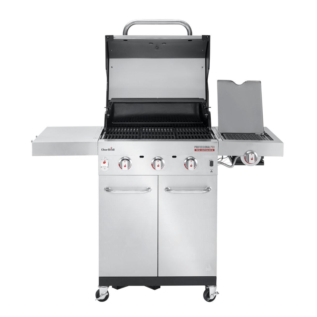 Gratar pe gaz din inox Char-Broil Professional Pro S 3, grile din fonta, sear burner, TRU-Infrared foto 3