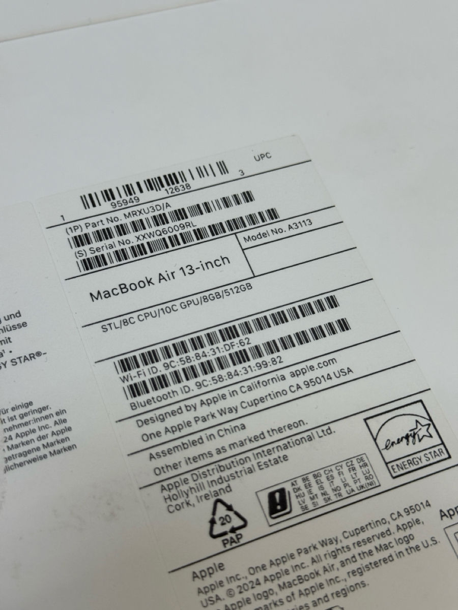 MacBook Air 13 | M3 | 512GB | Nou foto 3