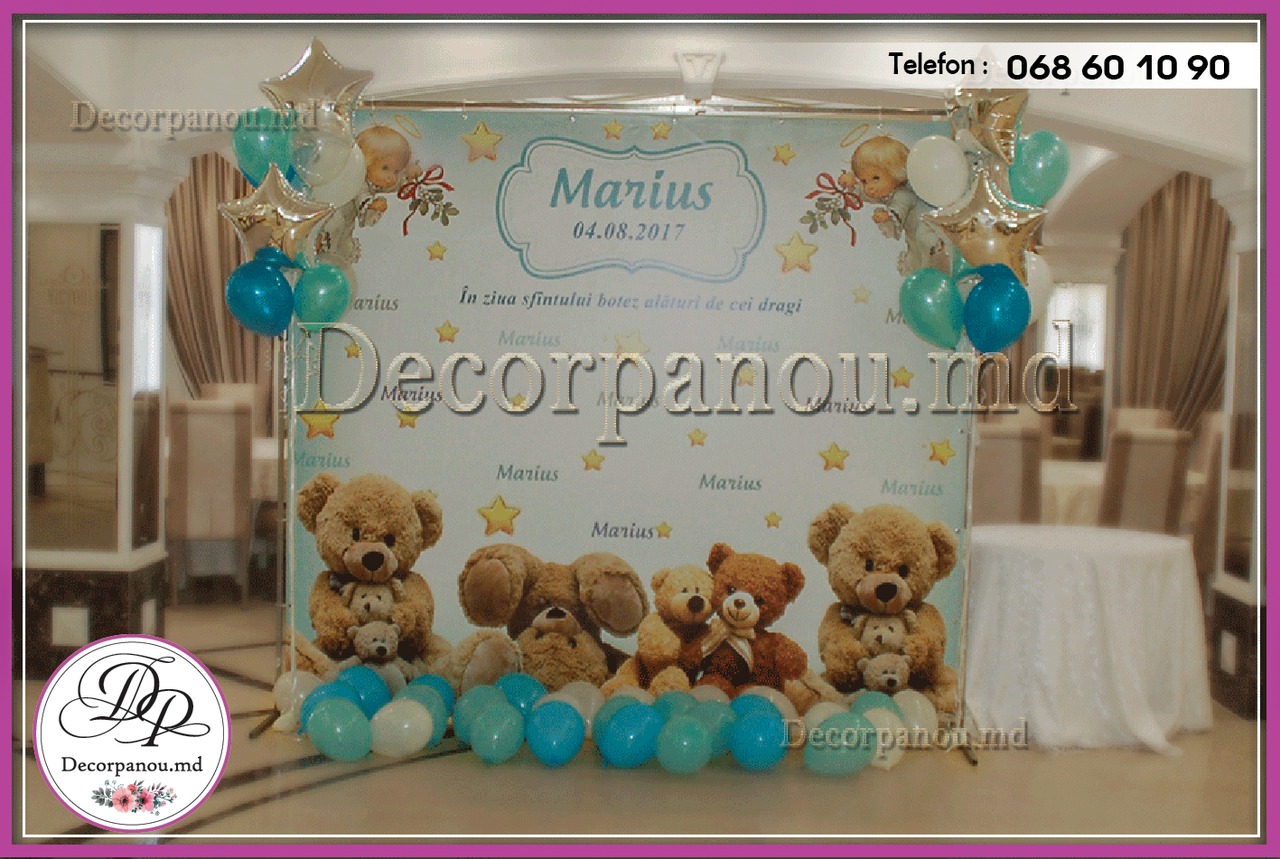Decor cu panou foto , fotopanou , fotostand la nunta , cumatrie , aniversare , corporativ foto 4