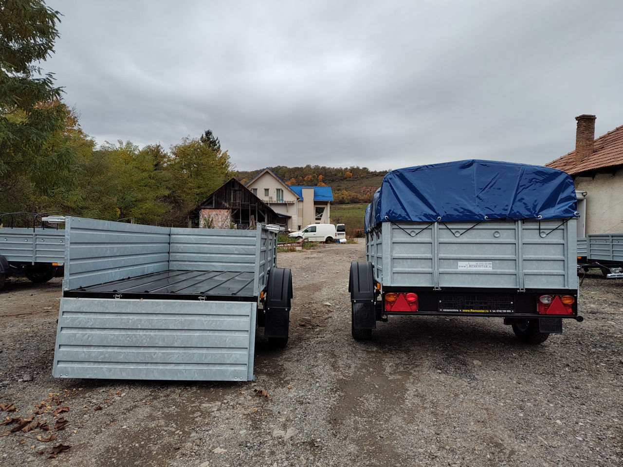 Remorca auto basculanta - самосвал  dimensiuni: 2150x1300x500 foto 2