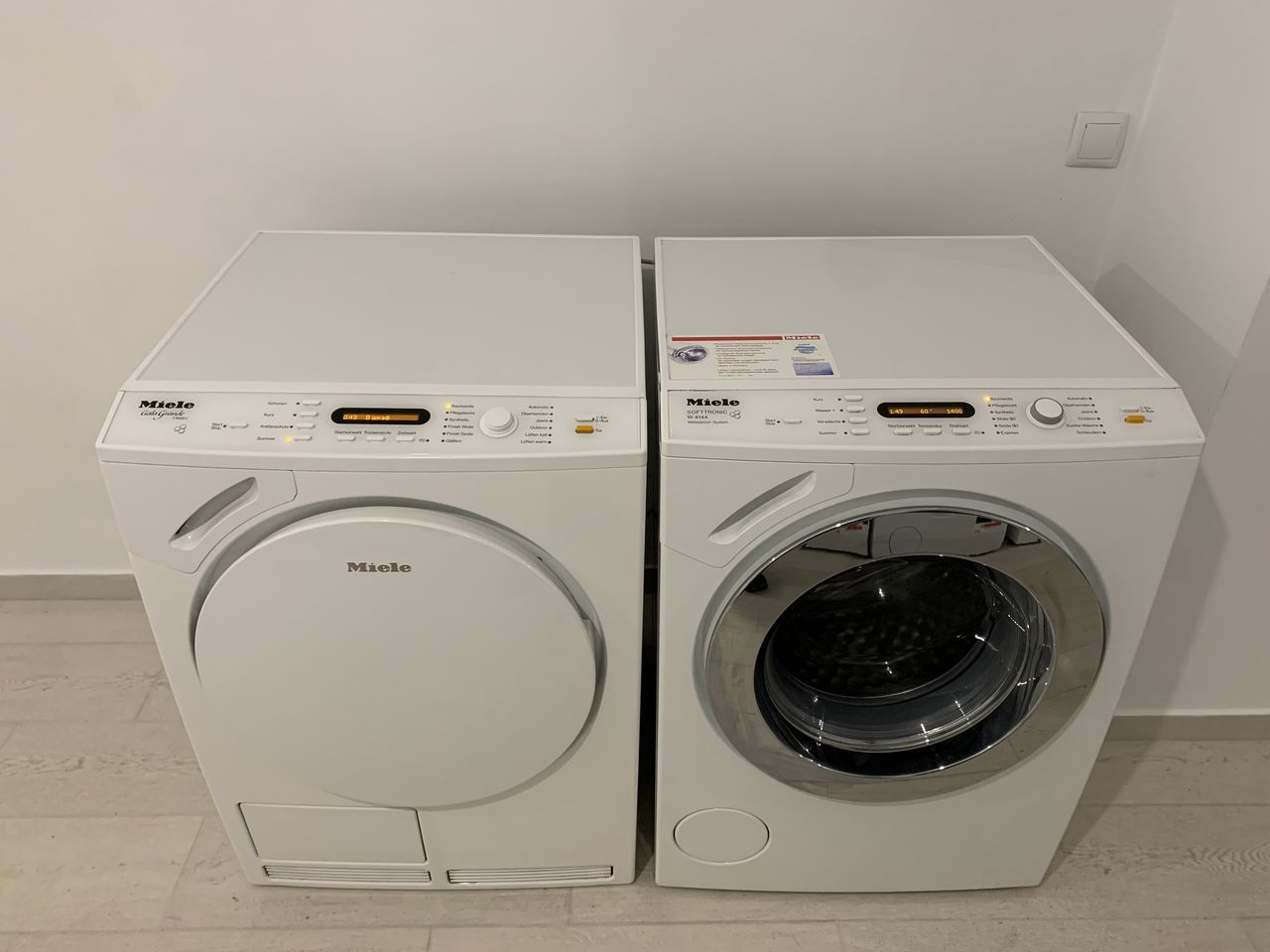 Стиральная машина Miele W4144 премиум класса + сушильная машина с русским  языком