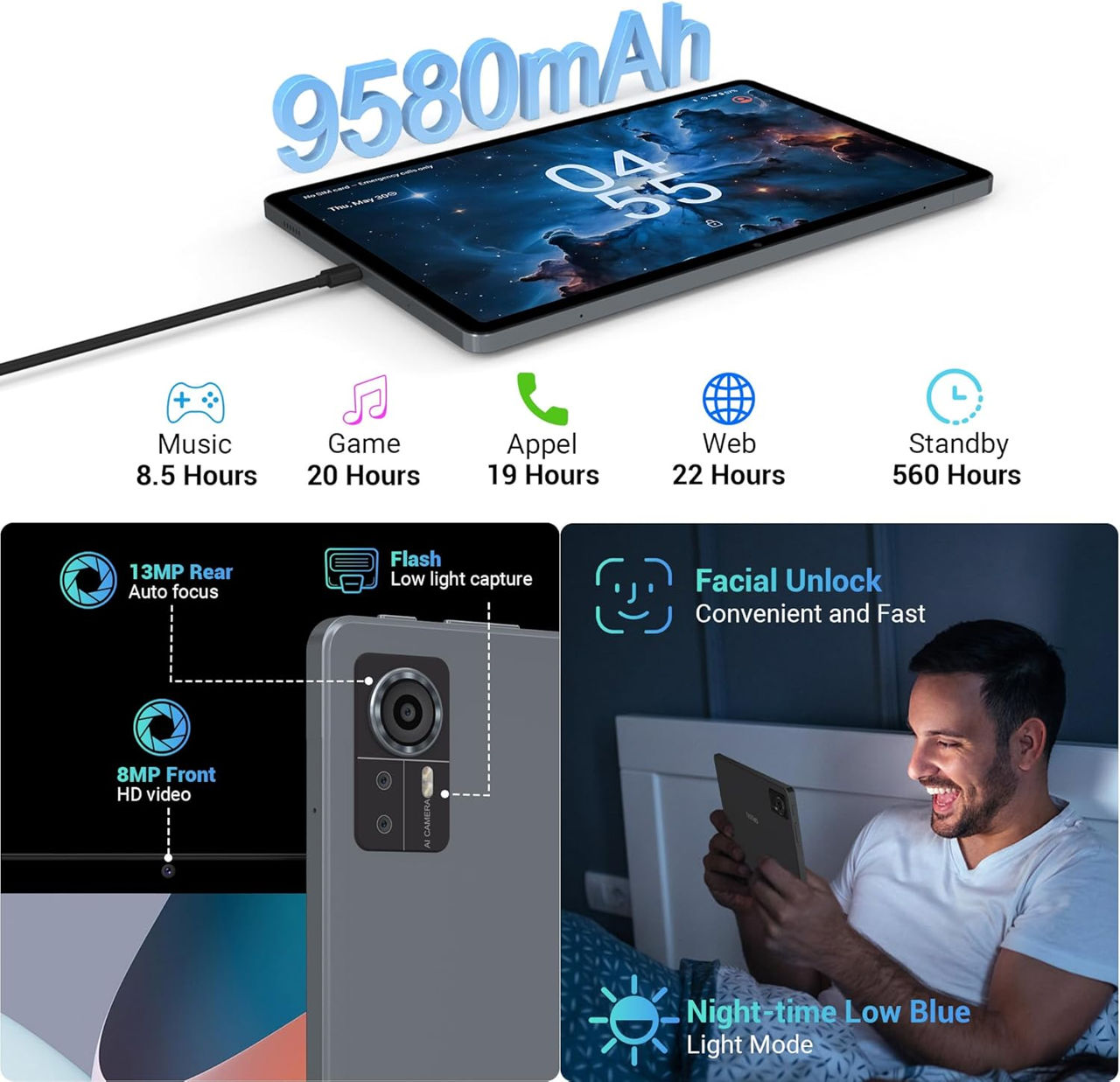 Планшет Sebbe S22 12/128Gb.Новый запечатанный foto 2