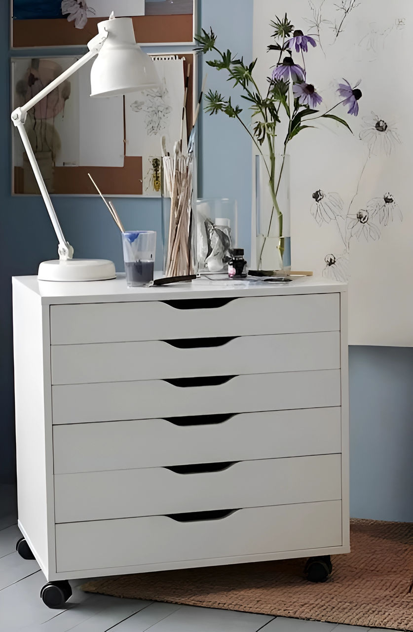 Comodă cu 6 sertare IKEA pe roți (67x66) foto 0