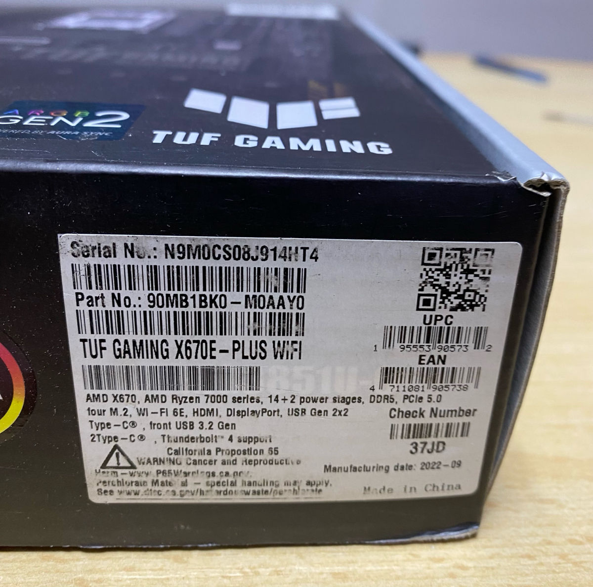 Asus TUF GAMING X670E-PLUS WIFI ATX / AMD X670E,AM5,WiFi 6E,Garantie фото 2