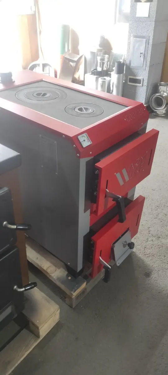 Cazan Plita Warmline Cooker 16 KW / 21 kW. Metal 6 mm. Schimbător de căldură tip șahtă. Garanție foto 2