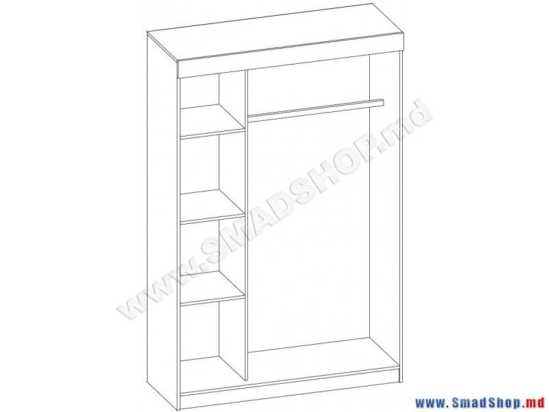 Шкаф купе эдем 5 sv мебель