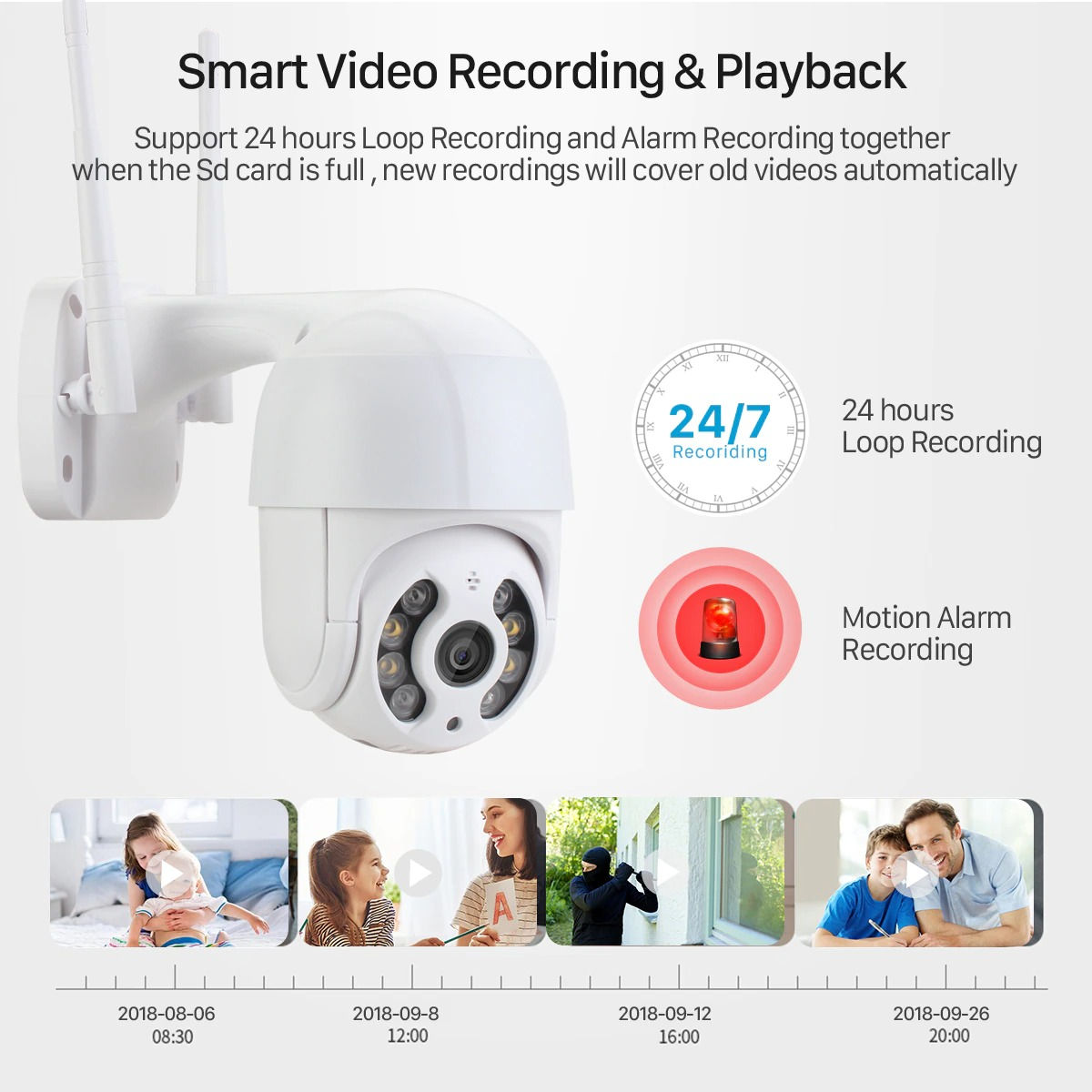 5 Megapixel IP PTZ WiFi камера видеонаблюдения  фото 1