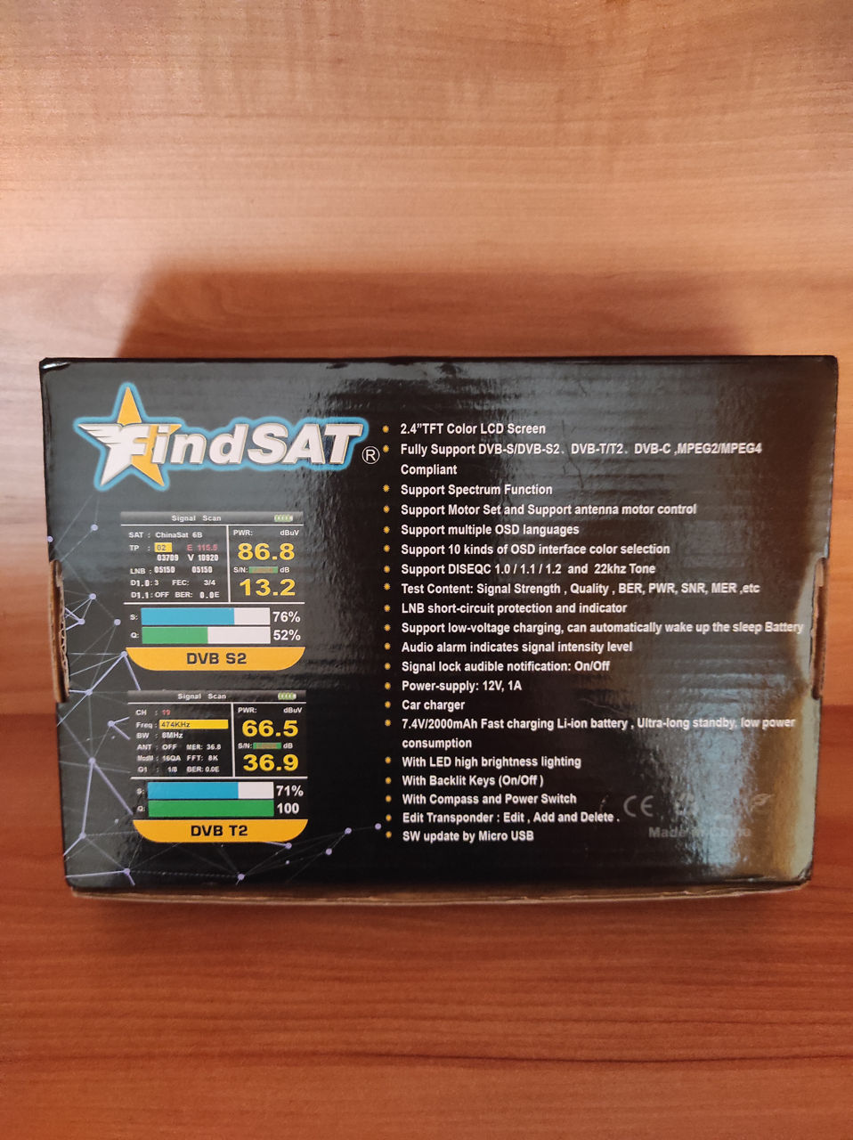 Прибор для установки и настройки спутниковых и эфирных антенн FindSAT ...