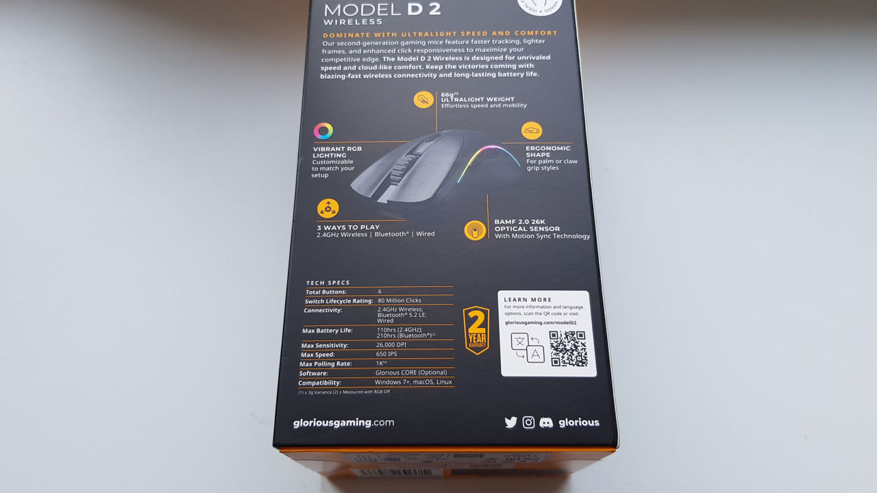 Glorious Model D 2 Wireless - New фото 3