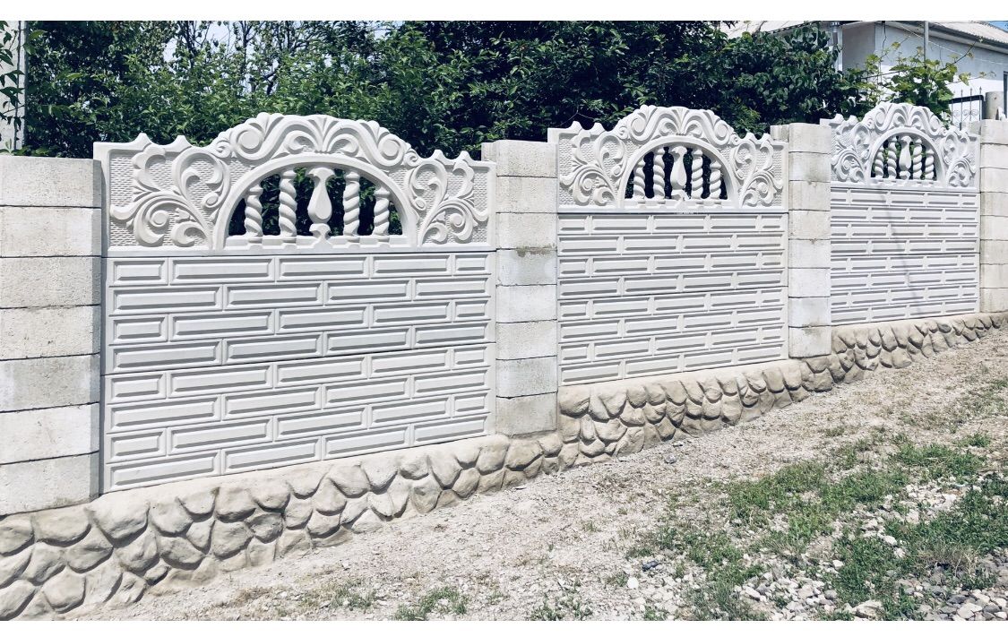 Gard Ornamentat din Beton Glisant foto 7
