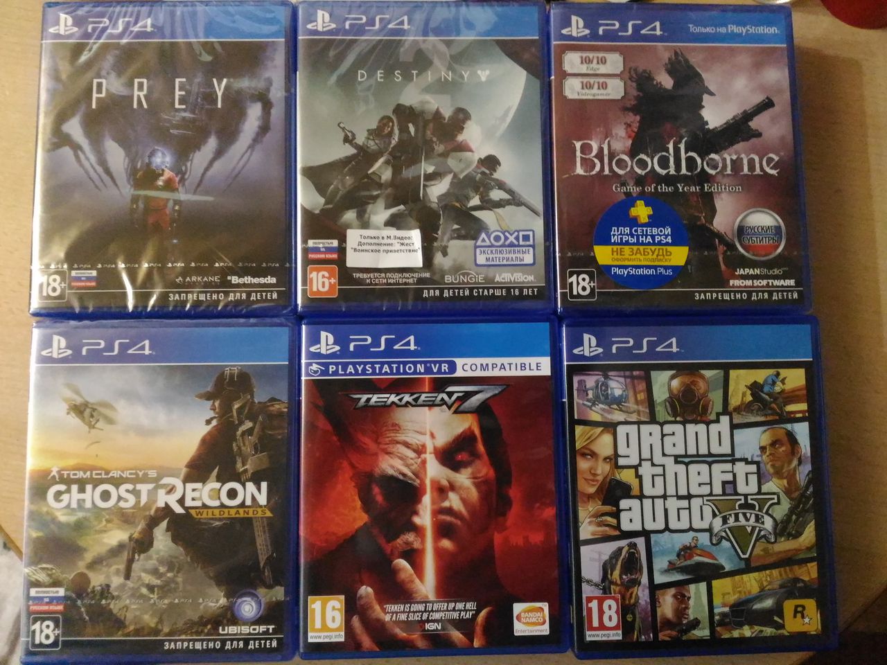 Игры PS4 Evil within 2,Project cars 2,Tekken7,Uncharted,GTA5,Mortal,FIFA18,