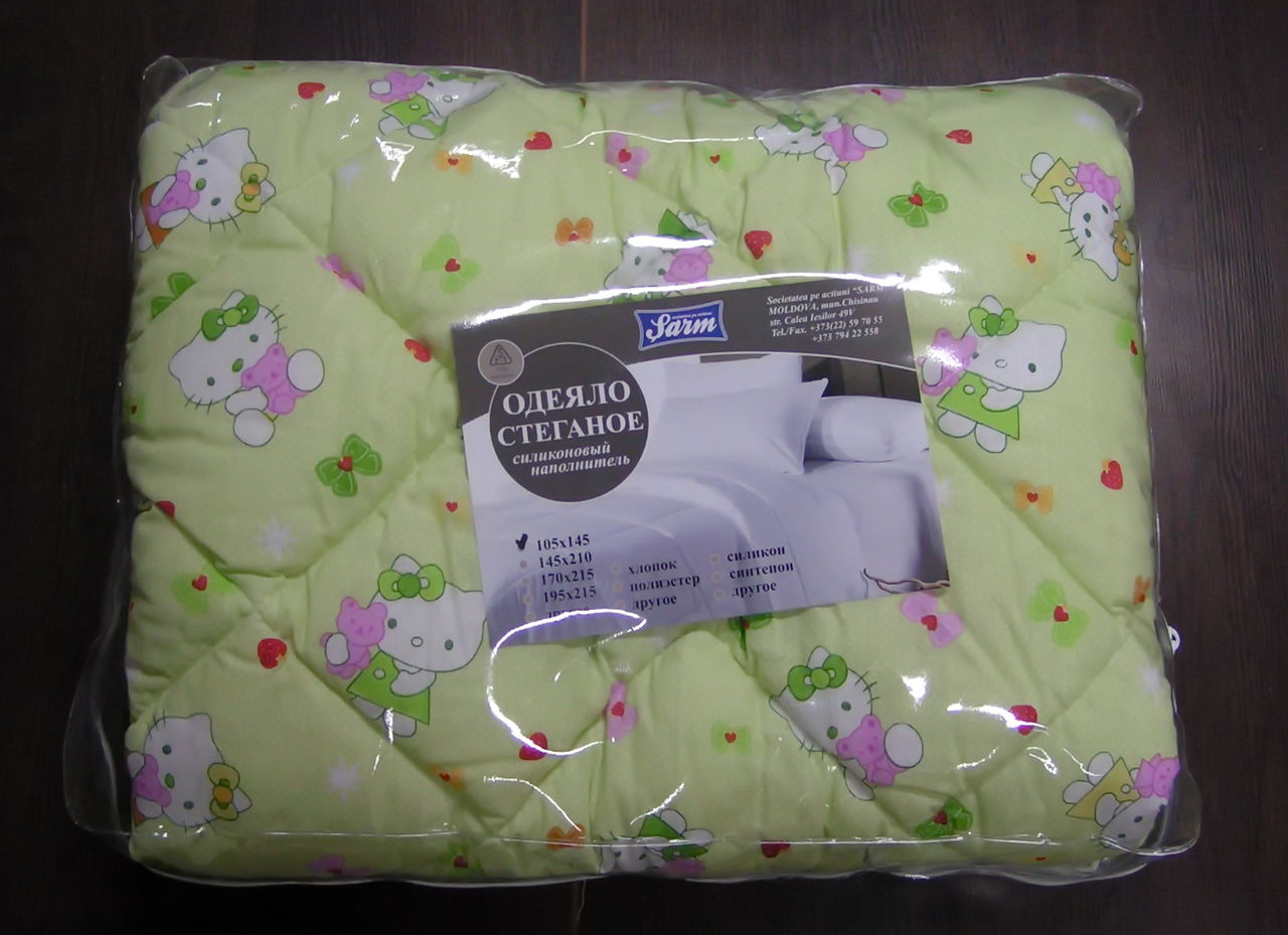 Plapume de silicon pentru copii matlasate105x145 - umplutură fibra de silicon producător sarm foto 7