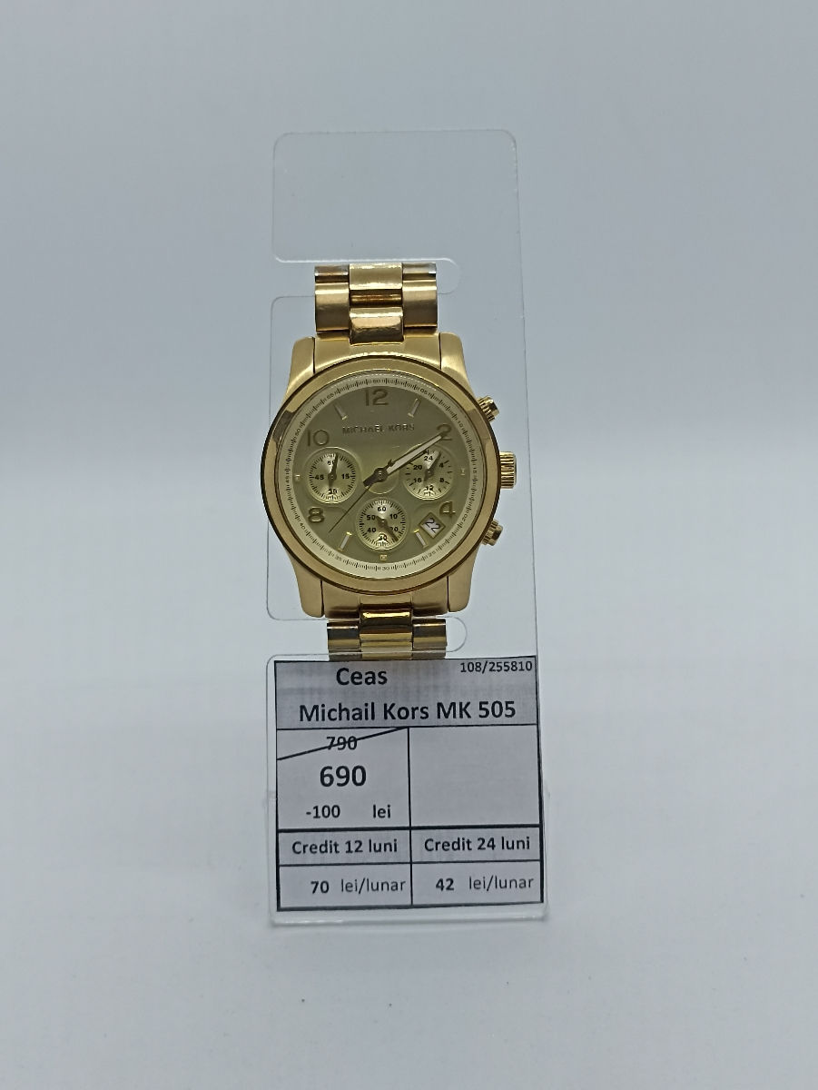 Ceas Michael Kors MK 505 Pret 690lei. фото 0
