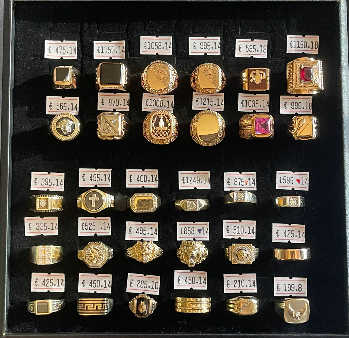Мужской перстень кольцо 585 золото печатка 14Kt inel pentru bărbați 585 Aur Oro 750 18Kt  фото 2