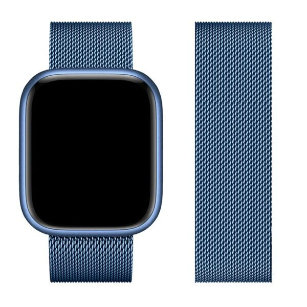 HOCO iWatch WA03 Seria simplă de frumusețe curea de oțel milaneză (42/44/45/49mm) foto 4