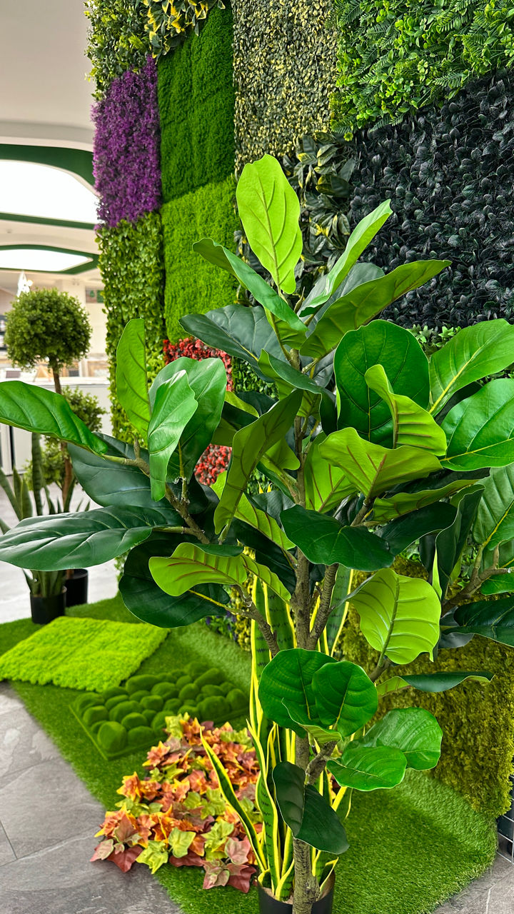 Perete din plante artificiale foto 2