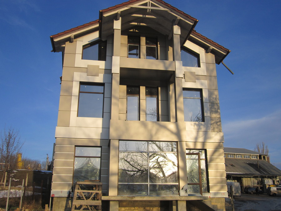 Фасадное остекление,fasade sticla , вентилируемые фасады profnostil Sarai ,Etalbond. фото 2