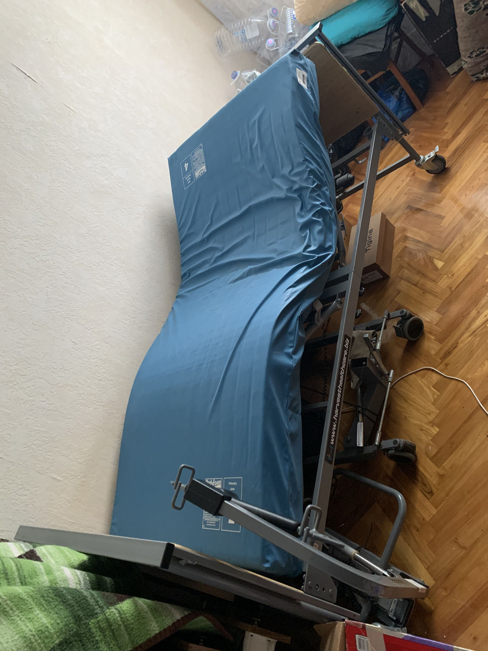 Pat medical pentru reabilitare, electric, 150kg macara electrica pentru persoane cu dezabilitati foto 9