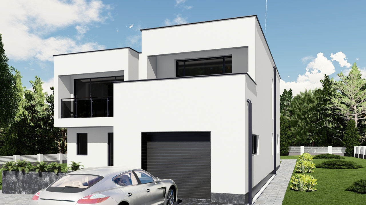 Casă de locuit individuală cu 2 niveluri/ Parter+Etaj/stil modern/ renovări/cosntrucții/3D/arhitect foto 1