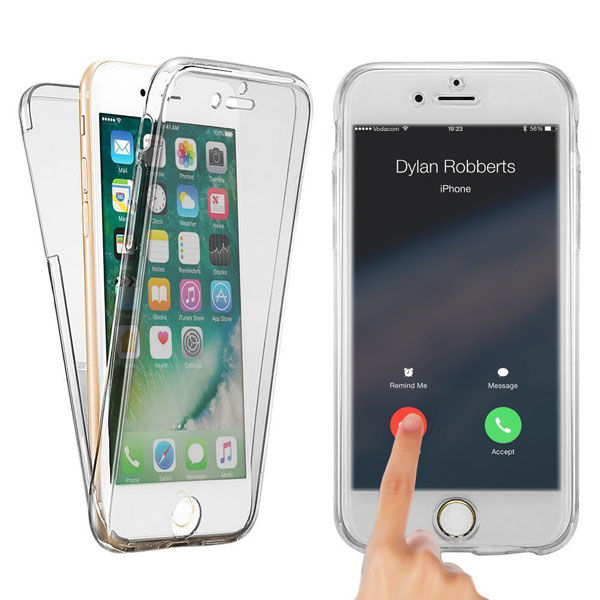 Силиконовый чехол 360 градусов для iPhone, Samsung