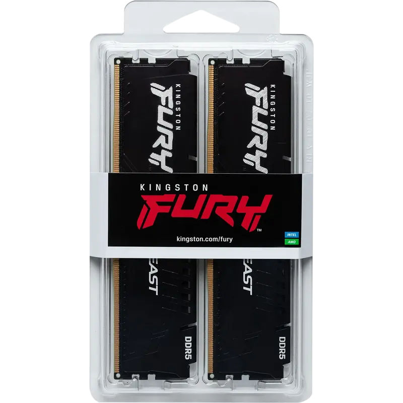 Оперативная память Kingston Fury Beast 16GB (2x8GB) DDR5 5200MHz фото 2