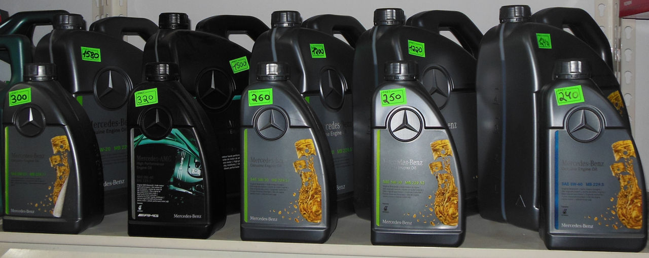 OE Mercedes-Benz (0w-20, 0w-40 AMG, 5w-30, 5w-40, 10w-40) foto 0
