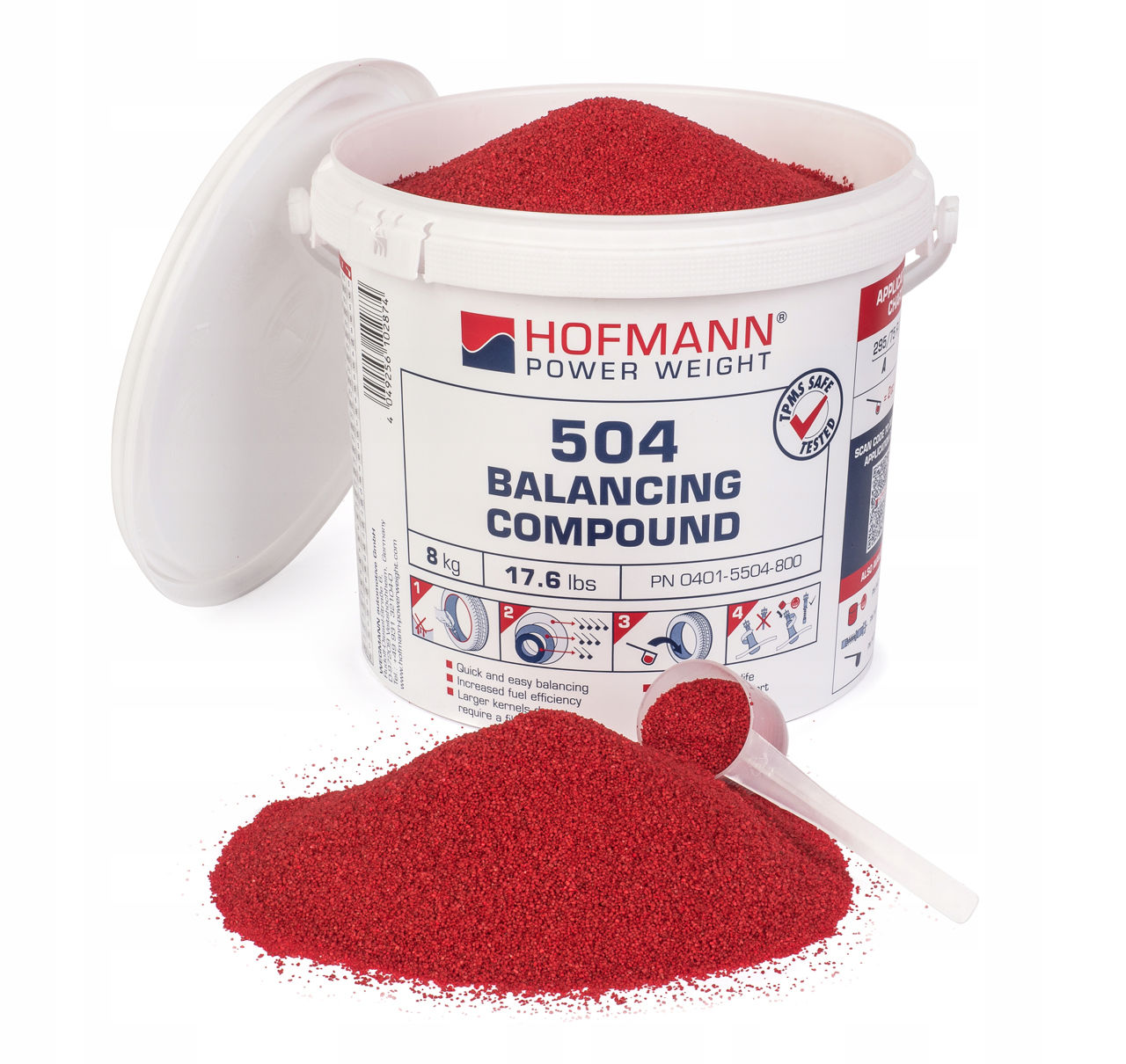 Порошок для балансировки колес  hoffman германия 8 кг  0401-5504-800 фото 0