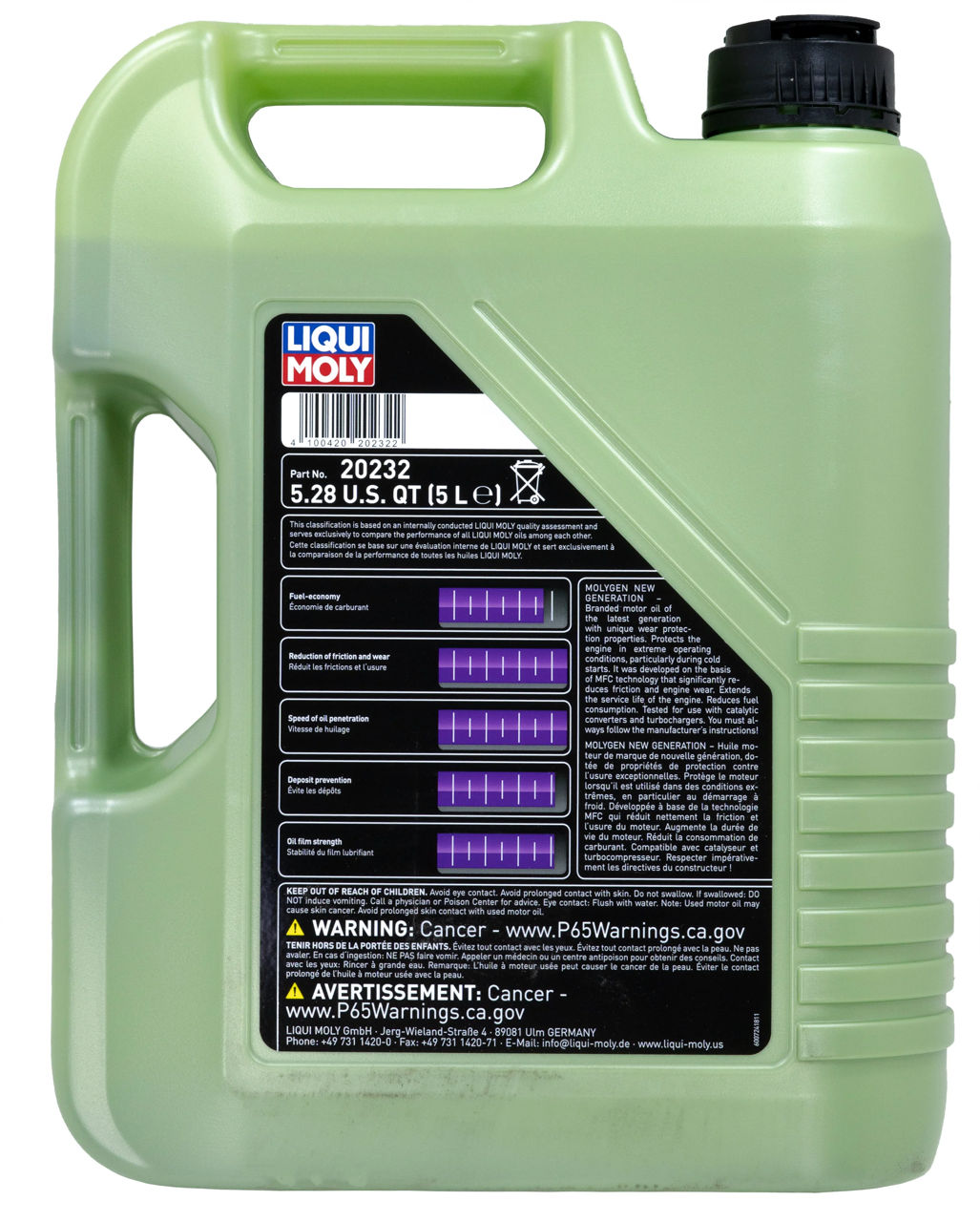 Ulei motor LIQUI MOLY 5W40 Molygen NEW GEN - 5L