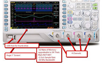 Осциллографы цифровые. Digital oscilloscop 2-4-6-8 Channels, 25- 50- 70-100-200MHz. foto 5