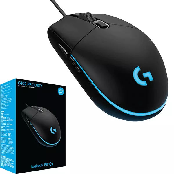 Logitech Gaming Mouse G102 LIGHTSYNC RGB,  8000 dpi, Onboard memory мышка - Livrare / Pick-up foto 13