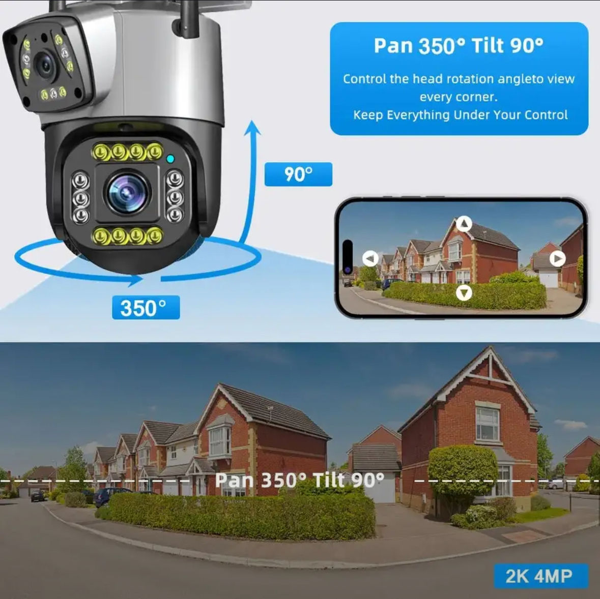 Camera de supraveghere 4G, cu cartela sim, CamHipro 5MP/8MP foto 9