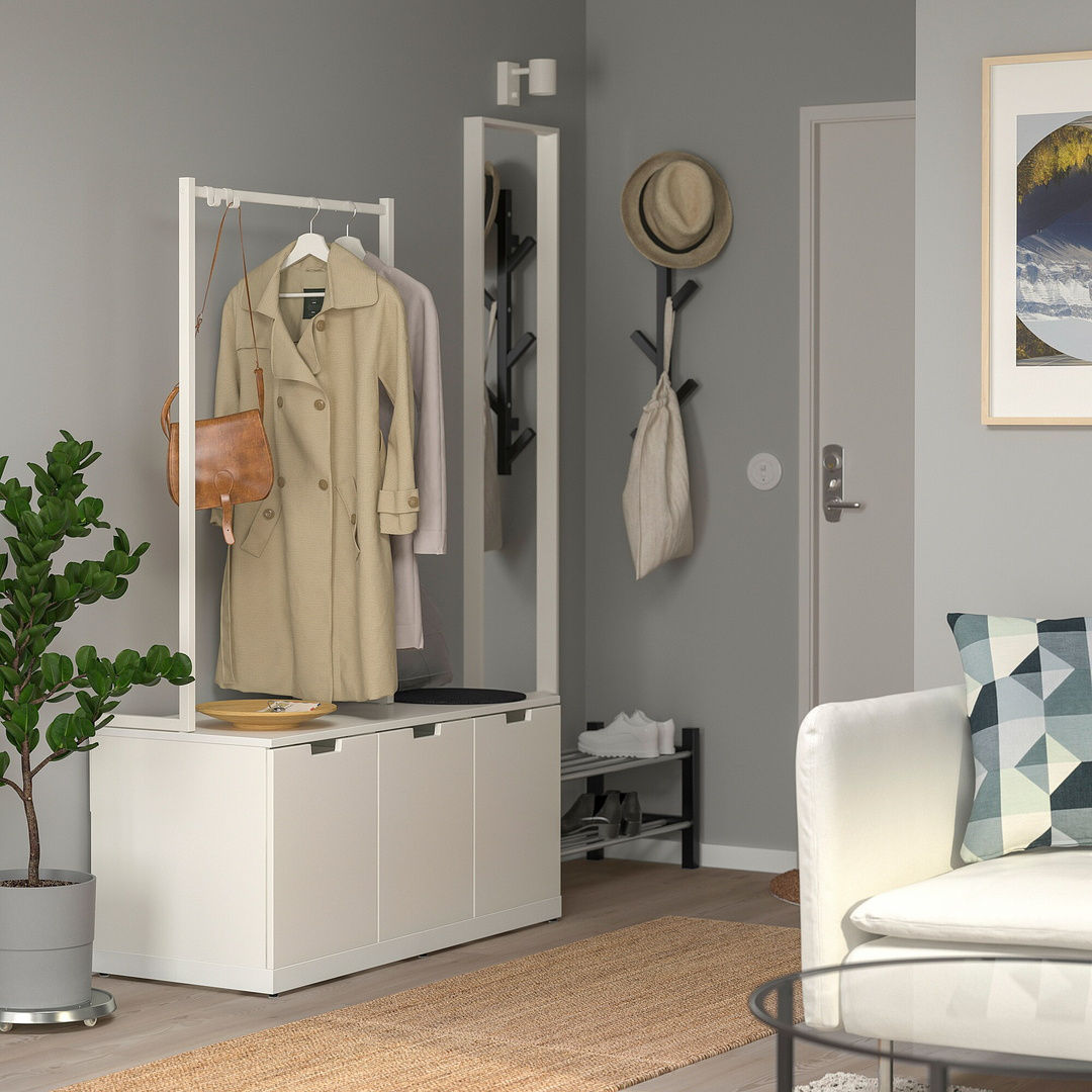 Comodă pentru hol Ikea Nordli cu 3 sertare 160x169 фото 0