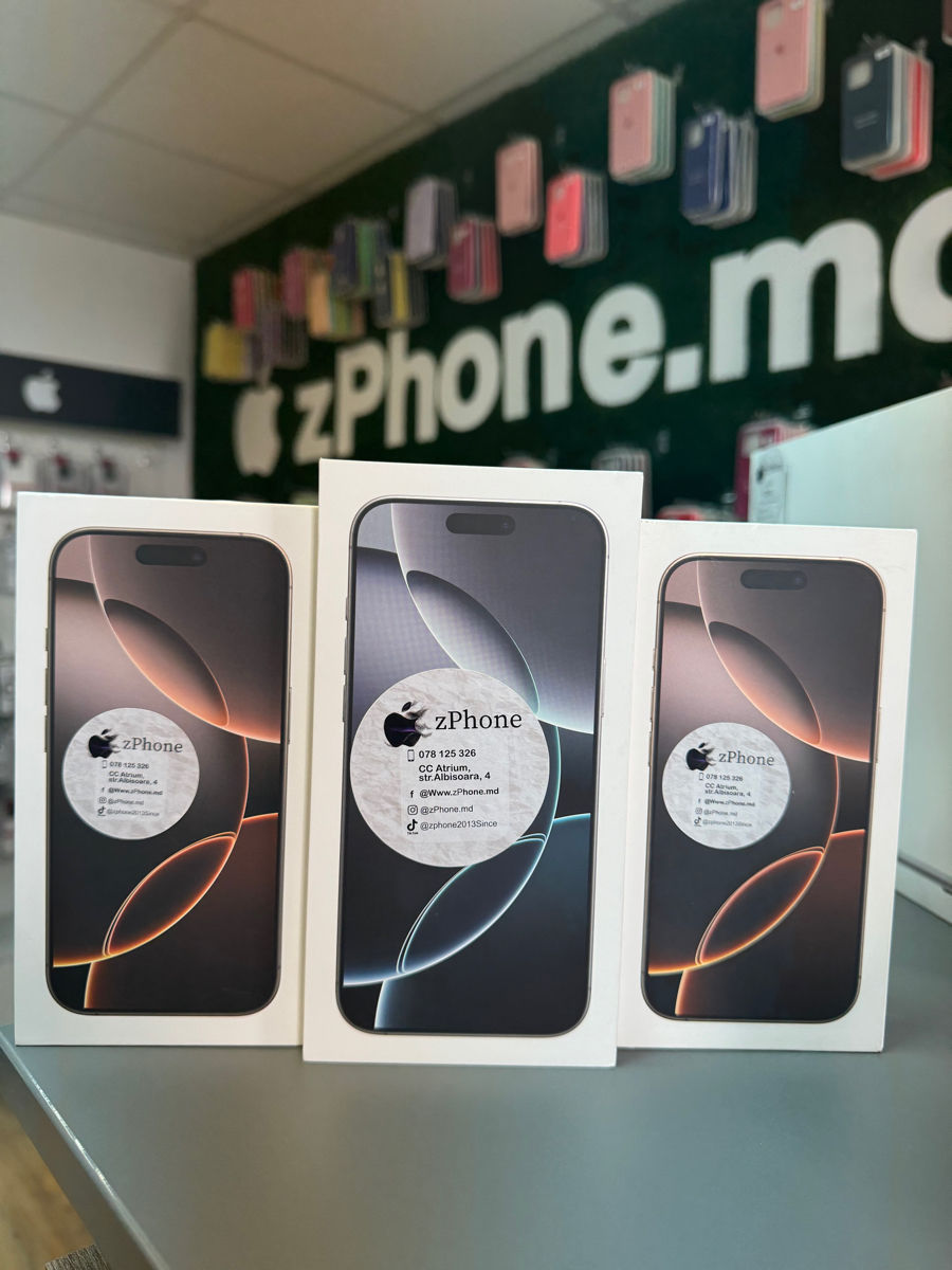 iPhone 15 Pro 128Gb Magazin Garanție 24Luni (128GB/256GB/512GB/1TB) Disponibile Toate Culorile. foto 2