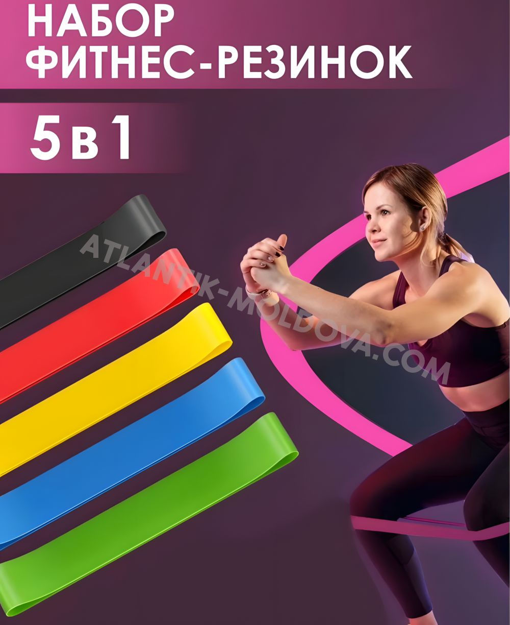 Bende pentru fitness Esonstyle - set de 5 bucăți foto 9